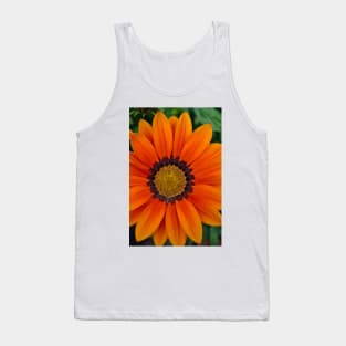 Orange Gazania African Daisies Summer Flower Tank Top